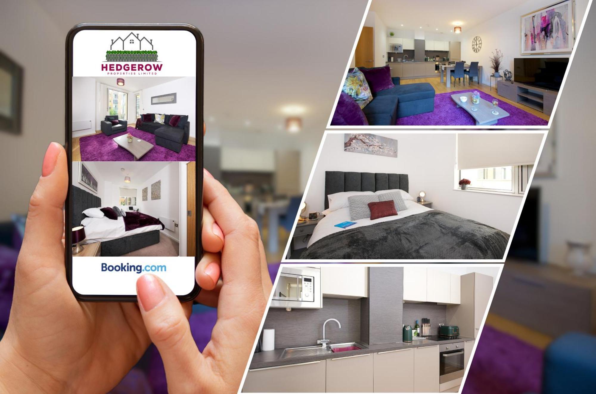 Premium Deals On Modern 2 -Bed 2-Bath Central City 122 High Street Flat For Movers & Pros By Hedgerow Манчестър Екстериор снимка